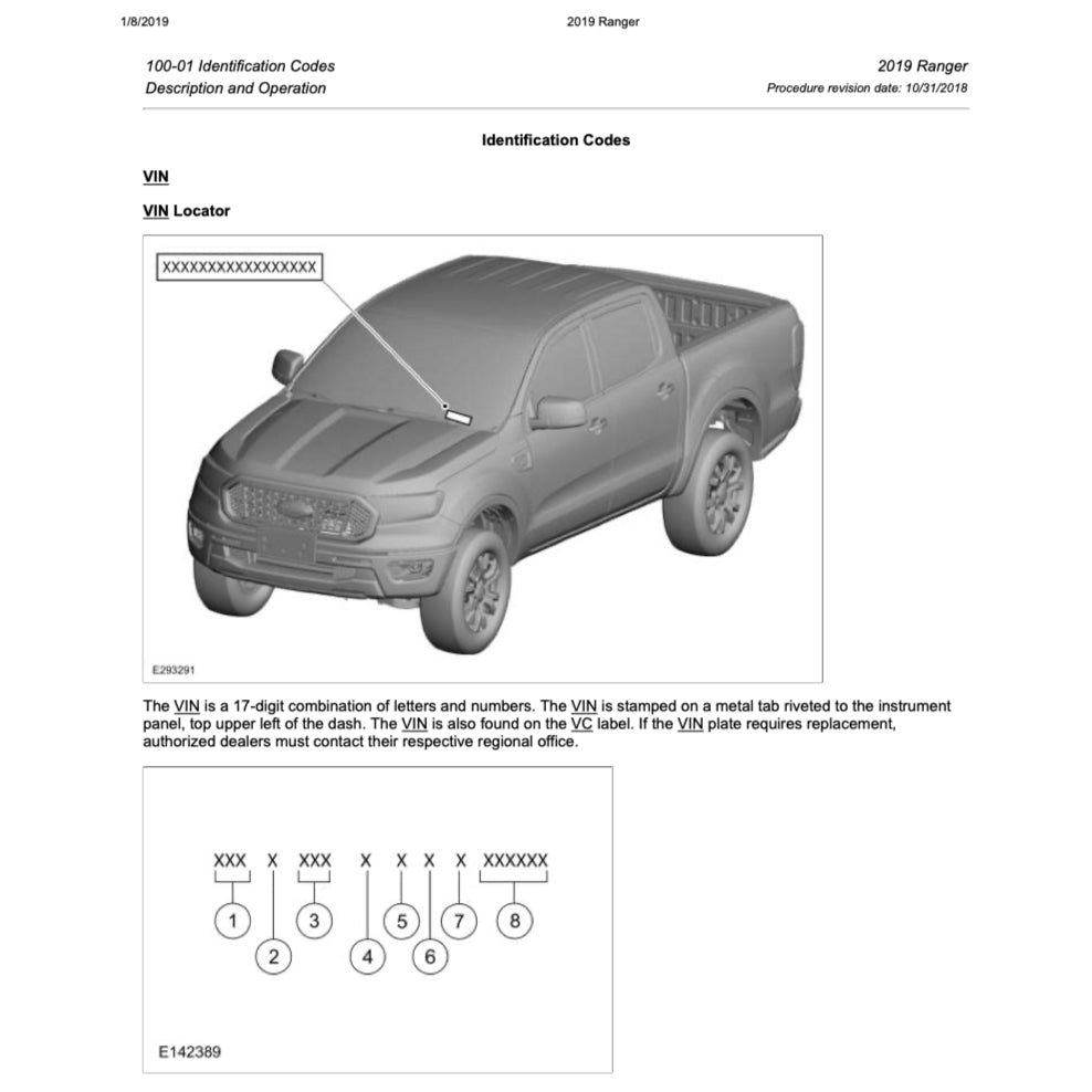 FORD RANGER T6 2019-2021 Full Manual Set – Repair & Maintenance Manual - ALSO CALLED RANGER "T7"