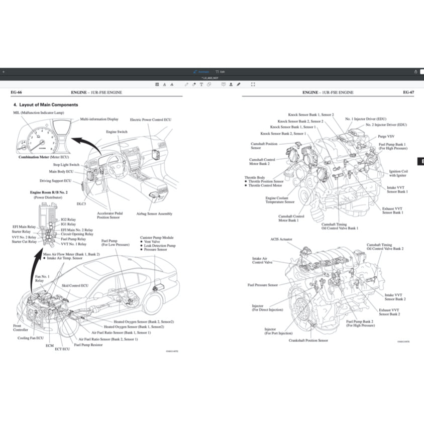 LEXUS LS460(L) 2007-2017 Full Manual Set – Repair & Maintenance Manual