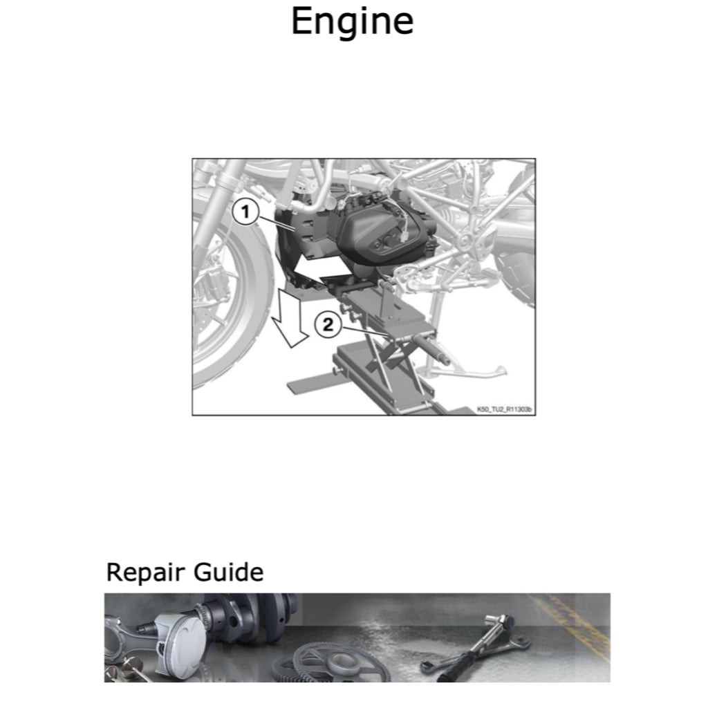 BMW R1250 GS K50 2019-2023 Full Manual Set – Repair & Maintenance Manual and Spare Parts Catalog