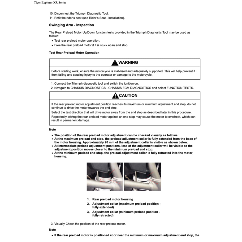 TRIUMPH EXPLORER 1200 XR/XRX/XRT 2016-2021 Full Manual Set – Repair & Maintenance Manual and User Handbook