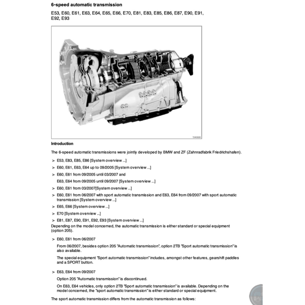 BMW E90 320i 2004-2013 Full Manual Set – Repair & Maintenance Manual