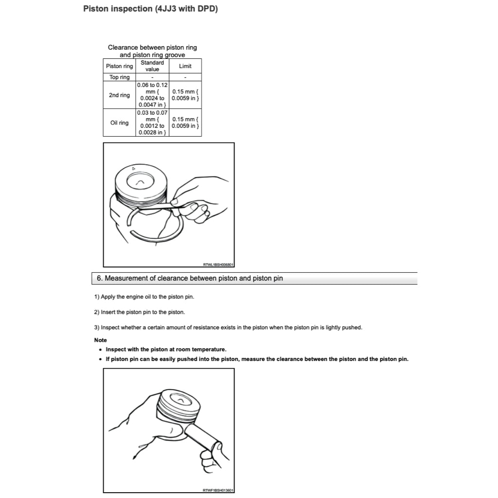 ISUZU ENGINE 4JJ3 Workshop Repair Manual
