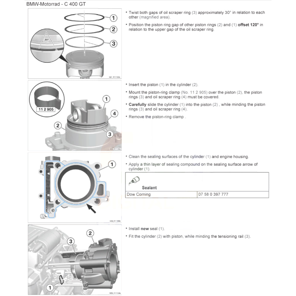 BMW C400 GT K08 2018+ Full Manual Set – Repair & Maintenance Manual and Spare Parts Catalog and RIDER'S MANUAL