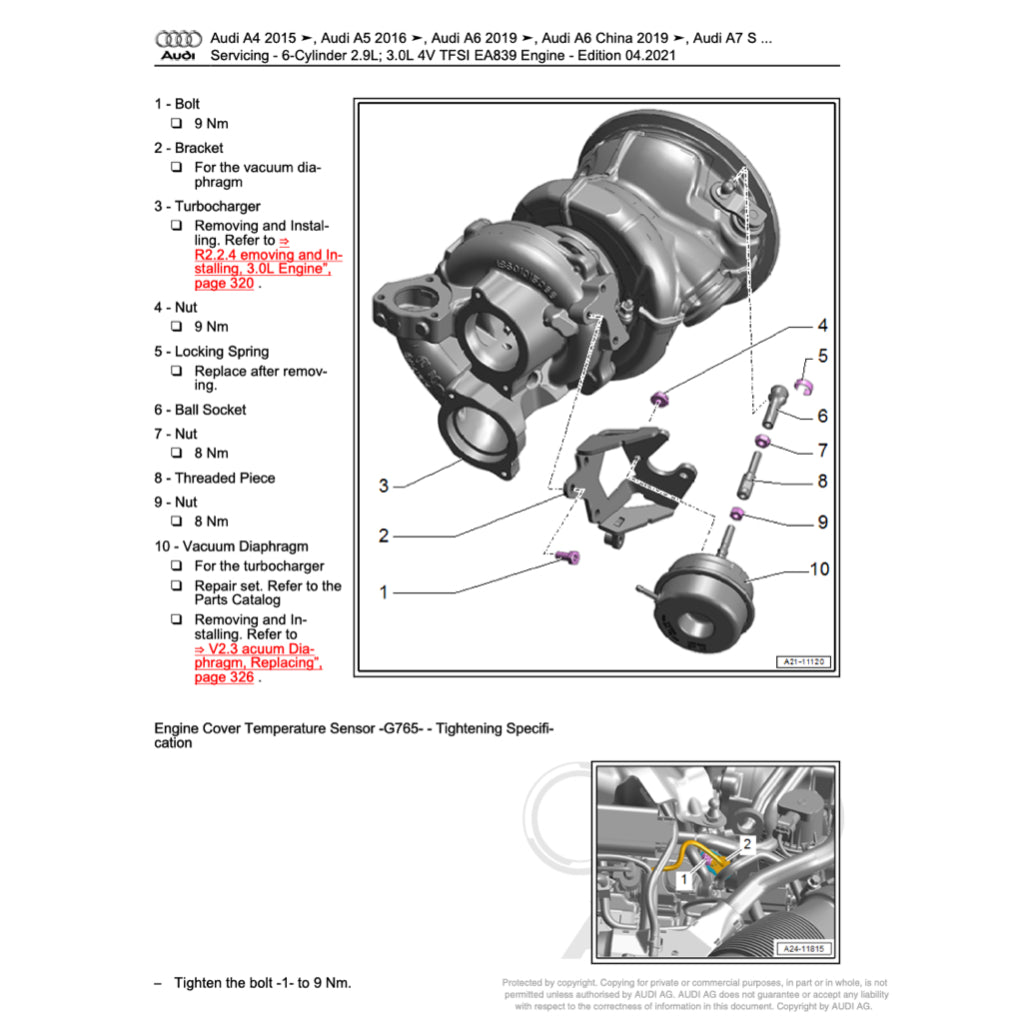 AUDI A7 4K8 2018+ Full Manual Set – Repair & Maintenance Manual