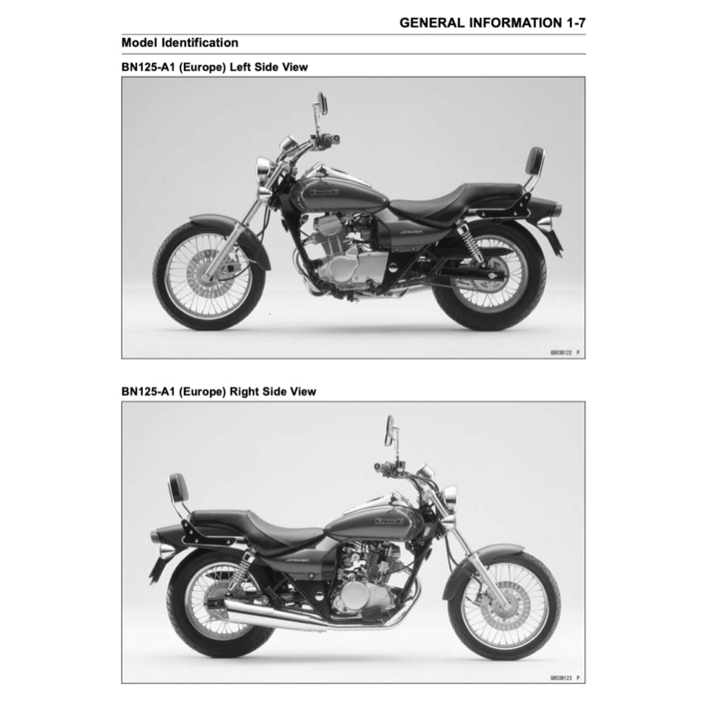 KAWASAKI ELIMINATOR 125 / MODENAS JAGUH 175 1997-2007 Full Manual Set – Repair & Maintenance Manual and Spare Parts Catalog and User Handbook
