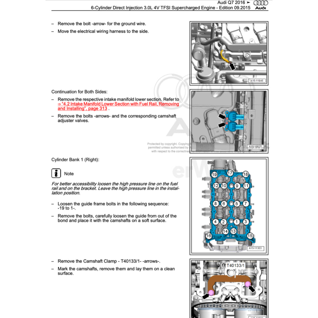 AUDI Q7 4M 2015-2020 Full Manual Set – Repair & Maintenance Manual