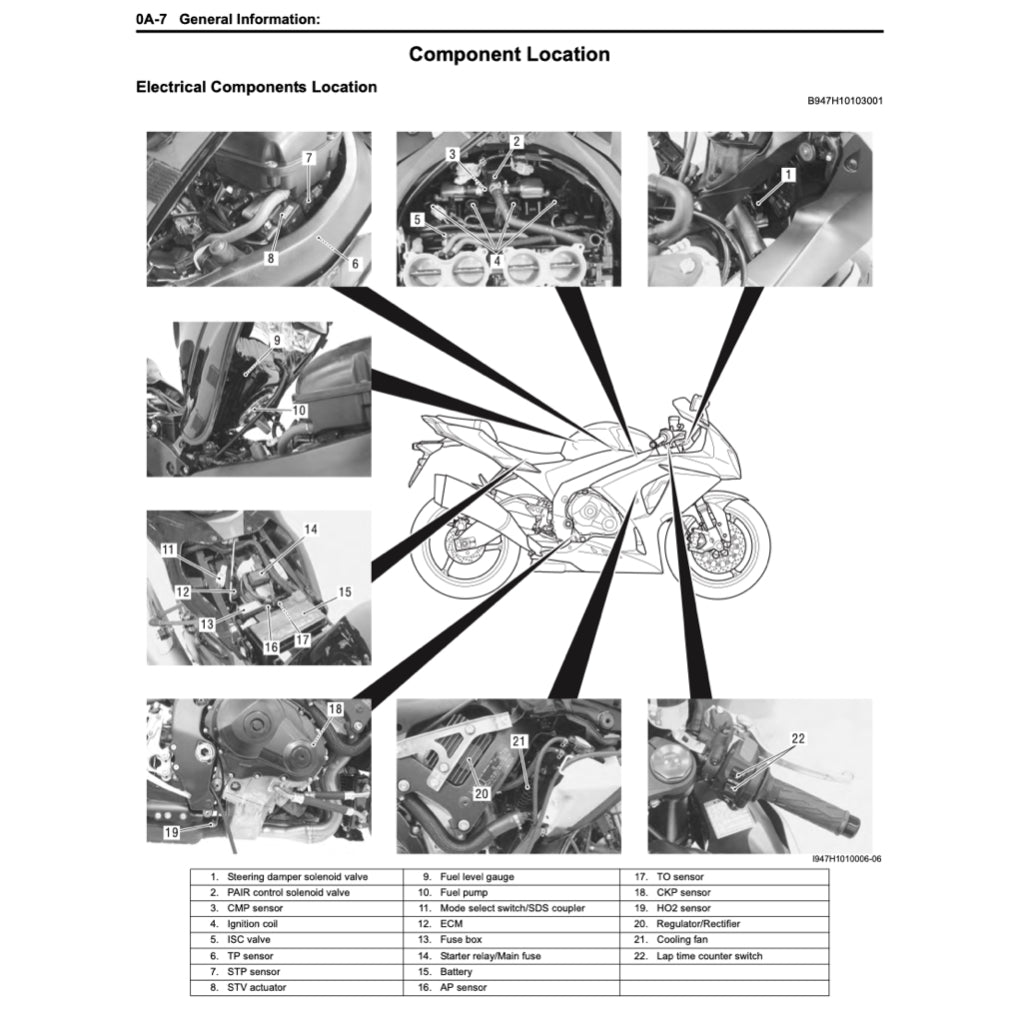 SUZUKI GSX-R 1000 K9/L0/L1 2009-2016 Full Manual Set – Repair & Maintenance Manual