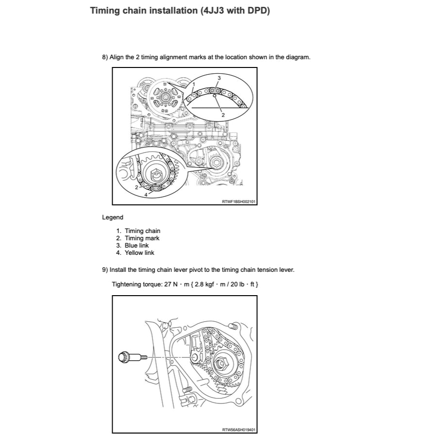 ISUZU ENGINE 4JJ3 Workshop Repair Manual