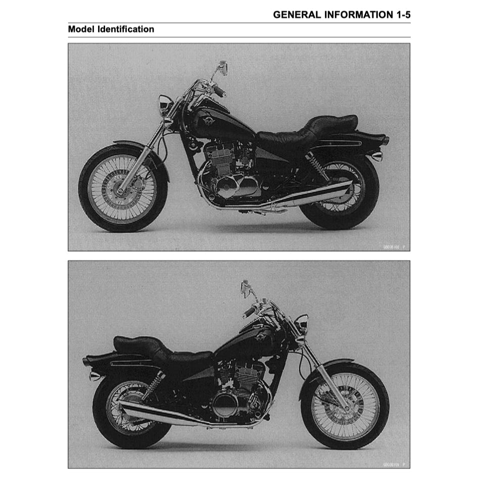 KAWASAKI VULCAN EN500 / LTD 1996-2008 Full Manual Set – Repair & Maintenance Manual