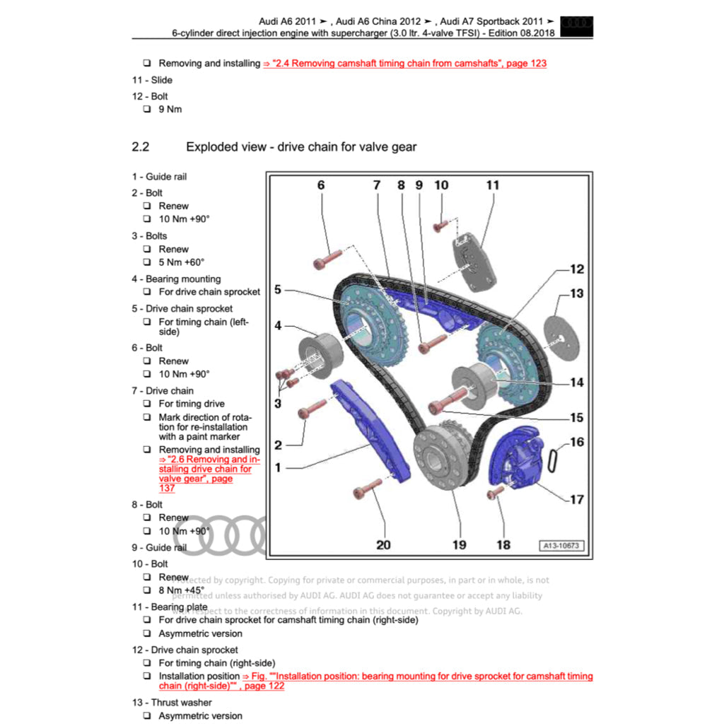 AUDI A7 4G8 2011-2018 Full Manual Set – Repair & Maintenance Manual