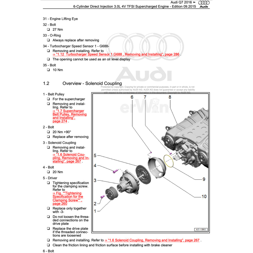 AUDI Q7 4M 2015-2020 Full Manual Set – Repair & Maintenance Manual