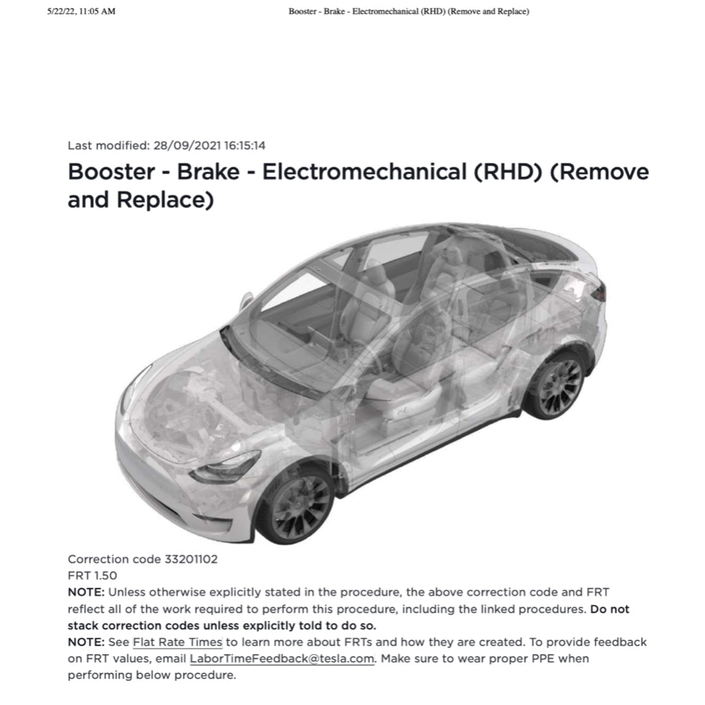 TESLA MODEL Y 2020+ Full Manual Set – Repair & Maintenance Manual