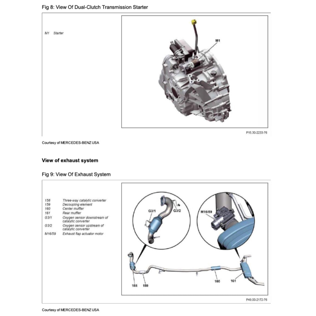 MERCEDES-BENZ CLA45 AMG C117 2013-2019 Full Manual Set – Repair & Maintenance Manual