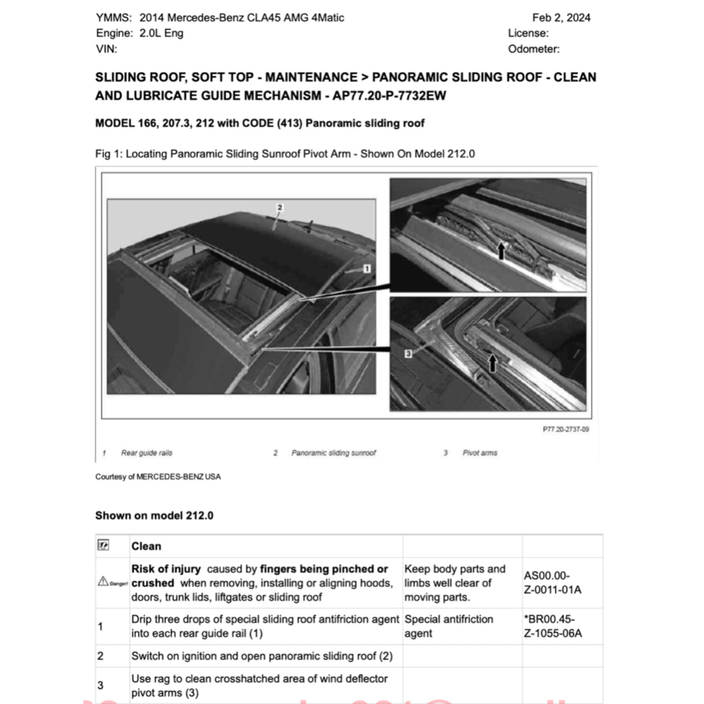 MERCEDES-BENZ CLA45 AMG C117 2013-2019 Full Manual Set – Repair & Maintenance Manual