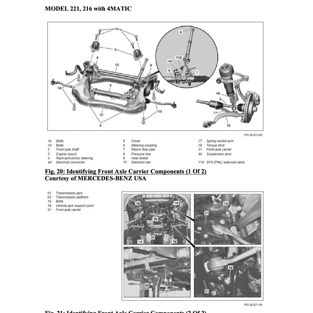 MERCEDES-BENZ W221 2006-2013 Full Manual Set – Repair & Maintenance Manual