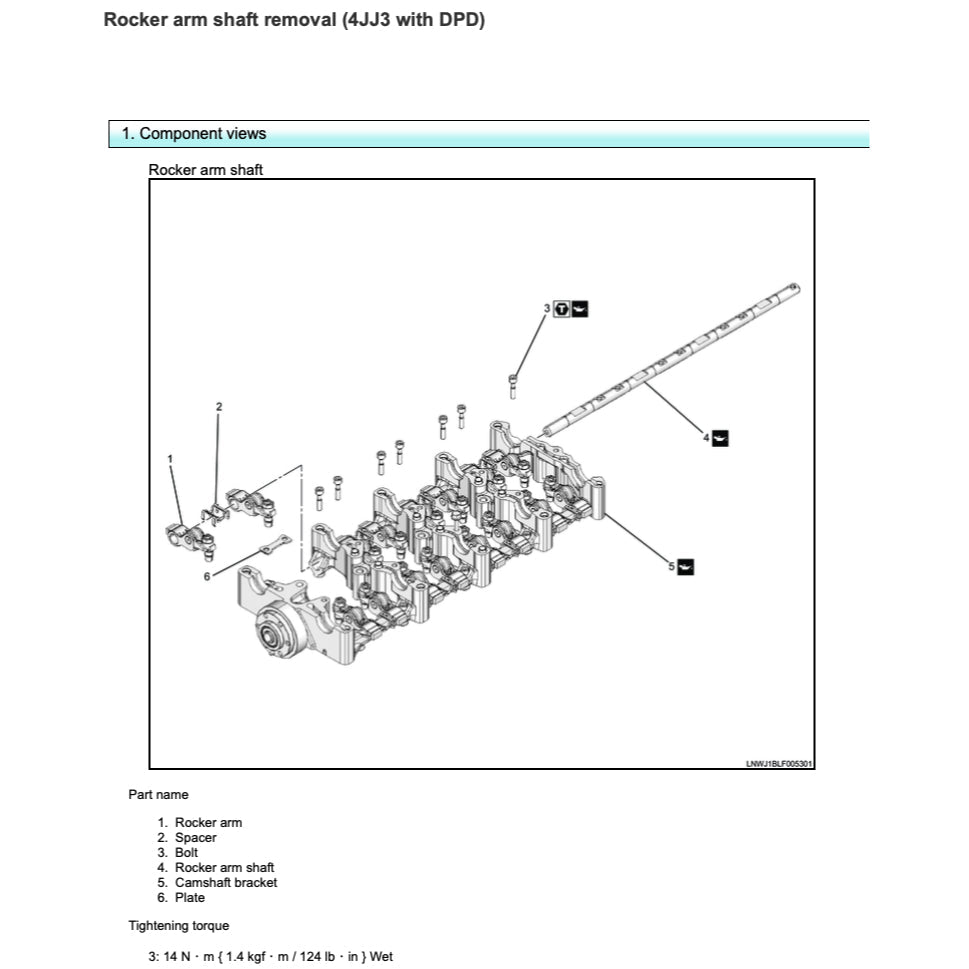 ISUZU ENGINE 4JJ3 Workshop Repair Manual