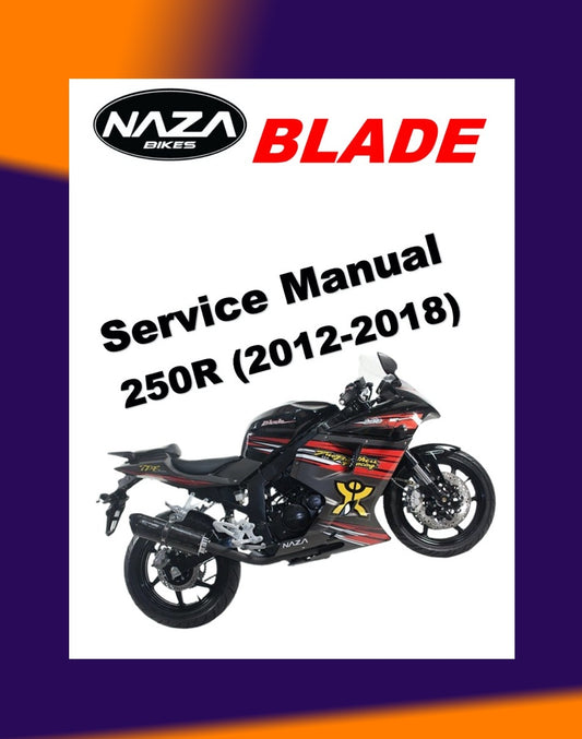 NAZA BLADE / HYOSUNG COMET 250R FI 2012-2018 Full Manual Set – Repair & Maintenance Manual and User Handbook
