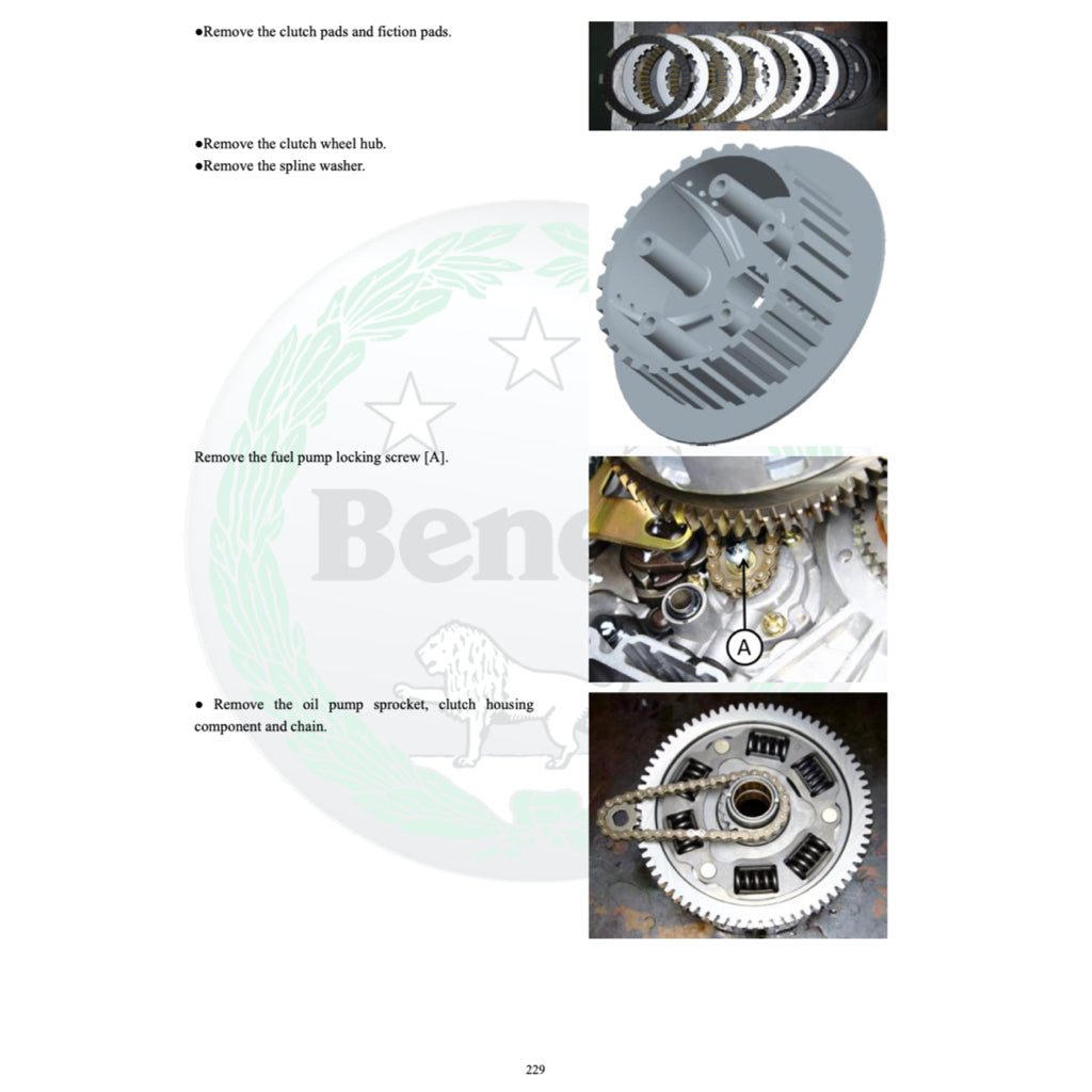 BENELLI TRK 251 2019+ Full Manual Set – Repair & Maintenance Manual and Spare Parts Catalog and User Handbook
