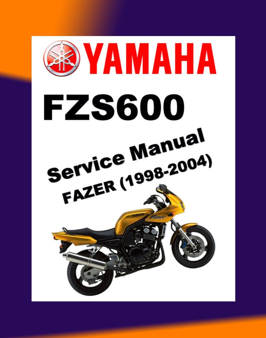 YAMAHA FZS600 1998-2004 Full Manual Set – Repair & Maintenance Manual and Spare Parts Catalog and User Handbook