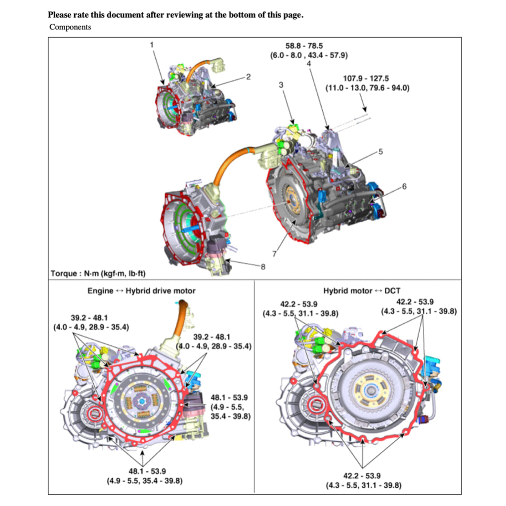 KIA NIRO DE HYBRID PHEV 2018-2013 Full Manual Set – Repair & Maintenance Manual