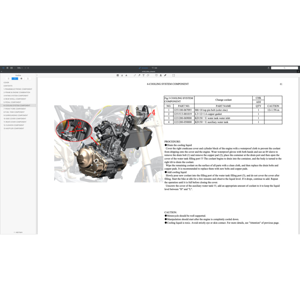 ZONTES ZT155 / ZT310 / ZT350 2021-2023 Full Manual Set – SERVICE MAINTENANCE MANUAL CUM Spare Parts Catalog