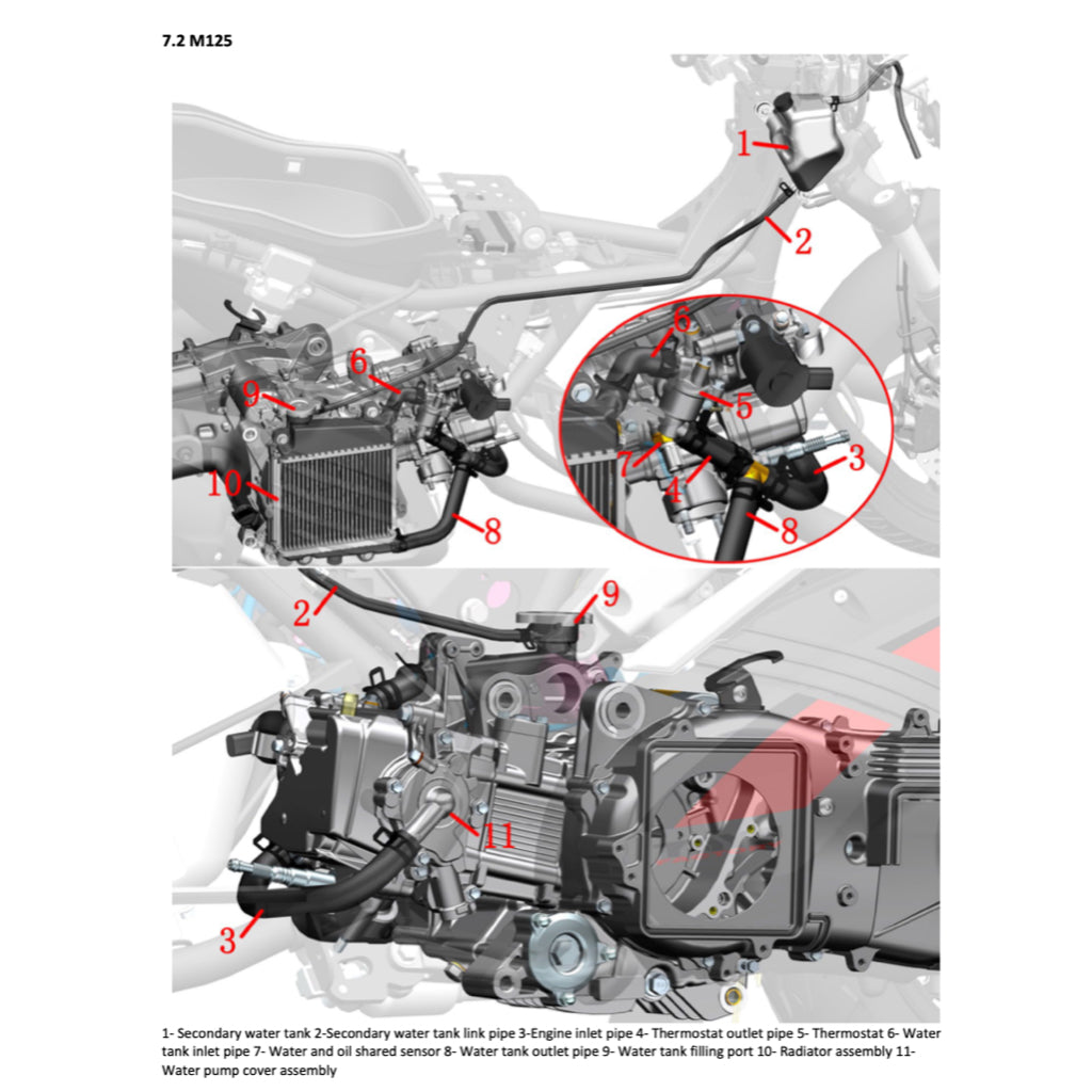 ZONTES M125 / M310 / M350 / M350E 2021-2023 Full Manual Set – SERVICE MAINTENANCE MANUAL