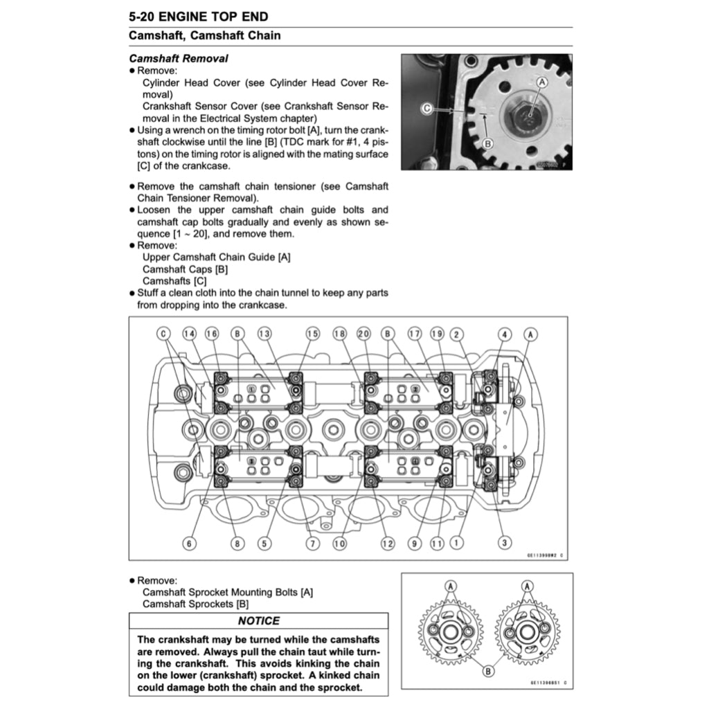 KAWASAKI ZR1000 2017-2022 Full Manual Set – Repair & Maintenance Manual and Spare Parts Catalog