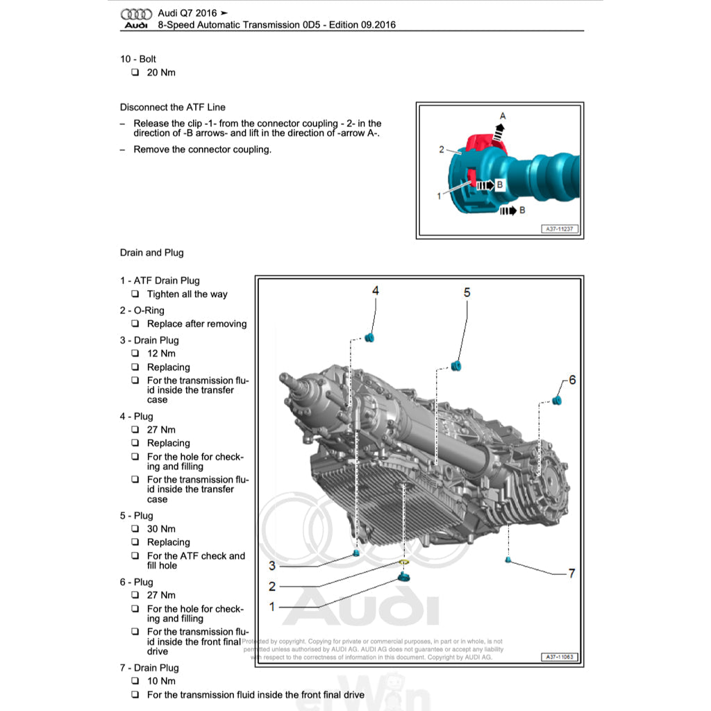 AUDI Q7 4M 2015-2020 Full Manual Set – Repair & Maintenance Manual
