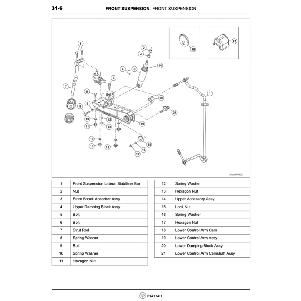FOTON VIEW C2 2011-2016 Full Manual Set – Repair & Maintenance Manual