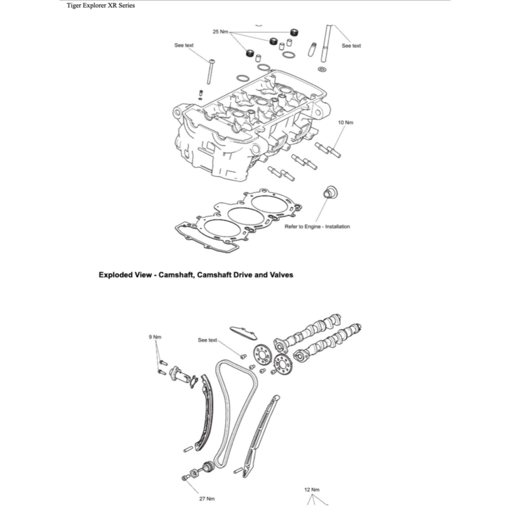 TRIUMPH EXPLORER 1200 XR/XRX/XRT 2016-2021 Full Manual Set – Repair & Maintenance Manual and User Handbook