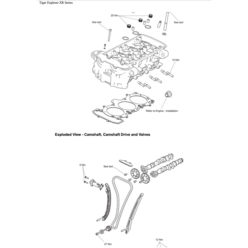 TRIUMPH EXPLORER 1200 XR/XRX/XRT 2016-2021 Full Manual Set – Repair & Maintenance Manual and User Handbook