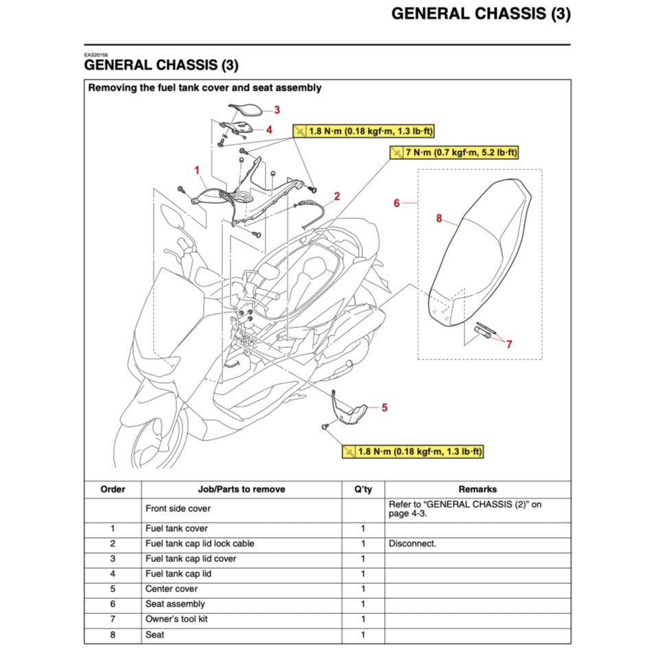 N-MAX YAMAHA NMAX GPD155-A 2020-2023 Full Manual Set – Repair & Maintenance Manual and Spare Parts Catalog and User Handbook