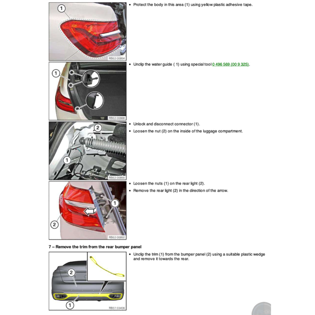 BMW G11/G12 2015-2022 Full Manual Set – Repair & Maintenance Manual