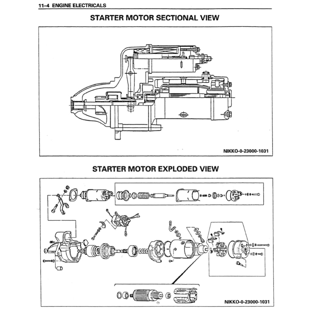 ISUZU ENGINE 4BG1/4BG1T/6BG1 Workshop Repair Manual