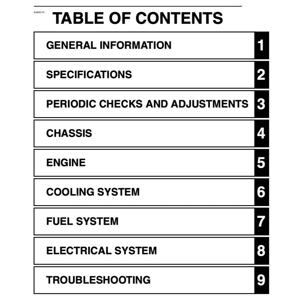 YAMAHA FZ8N FZ8 FAZER8 FAZER 8 2010-2015 Full Manual Set – Repair & Maintenance Manual and User Handbook