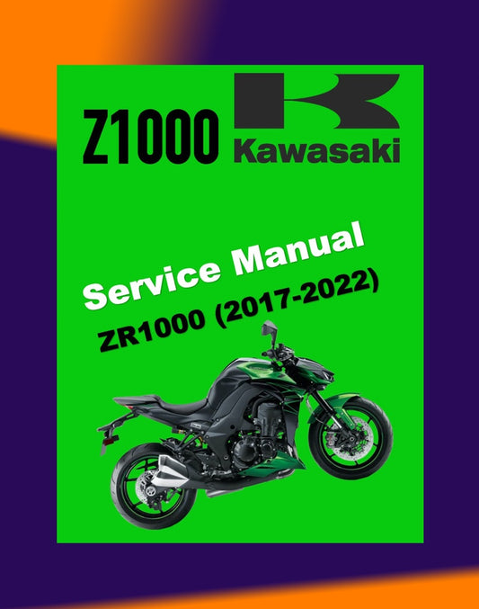 KAWASAKI ZR1000 2017-2022 Full Manual Set – Repair & Maintenance Manual and Spare Parts Catalog