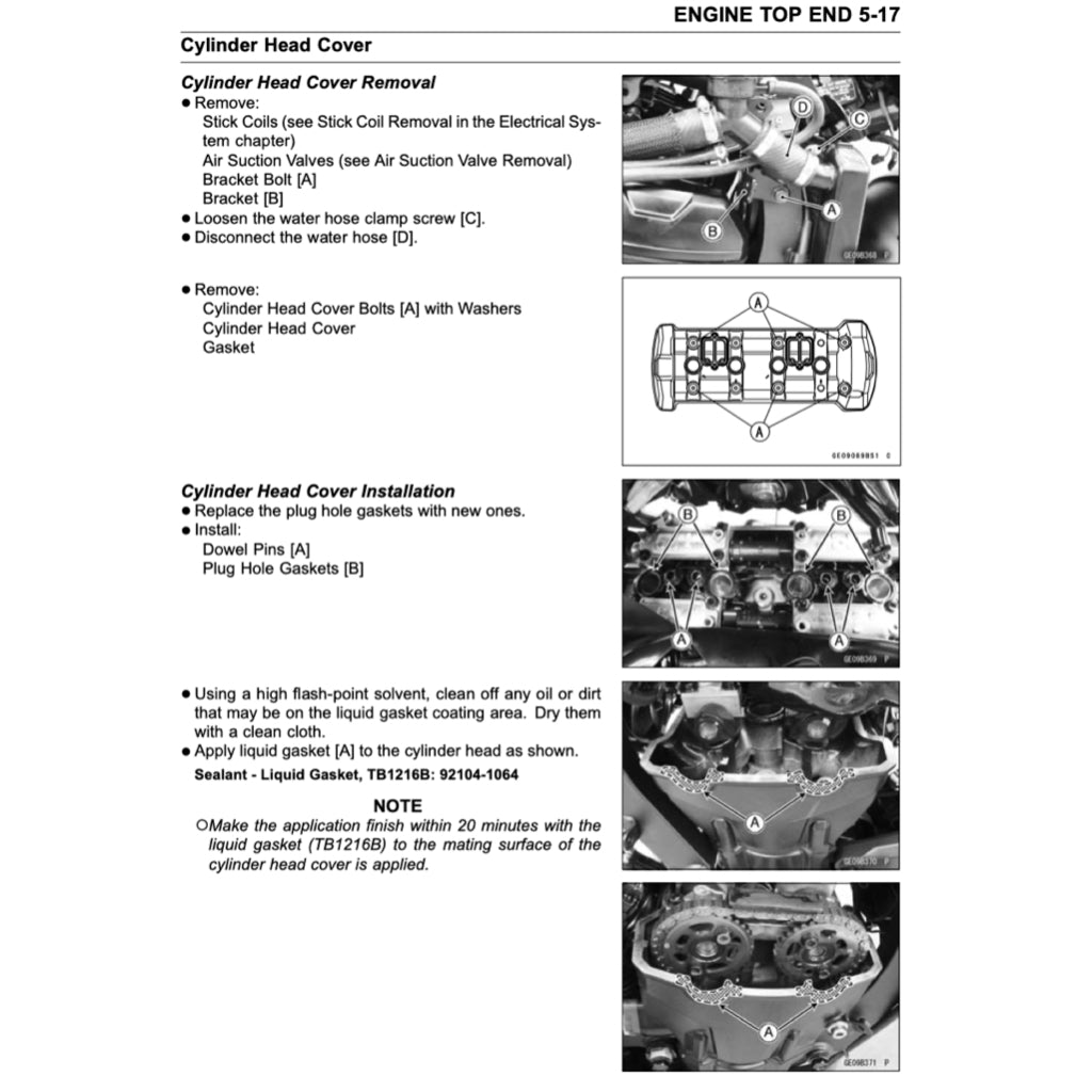 KAWASAKI ZR1000 2017-2022 Full Manual Set – Repair & Maintenance Manual and Spare Parts Catalog