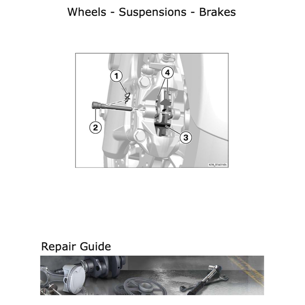 BMW C400 GT K08 2018+ Full Manual Set – Repair & Maintenance Manual and Spare Parts Catalog and RIDER'S MANUAL