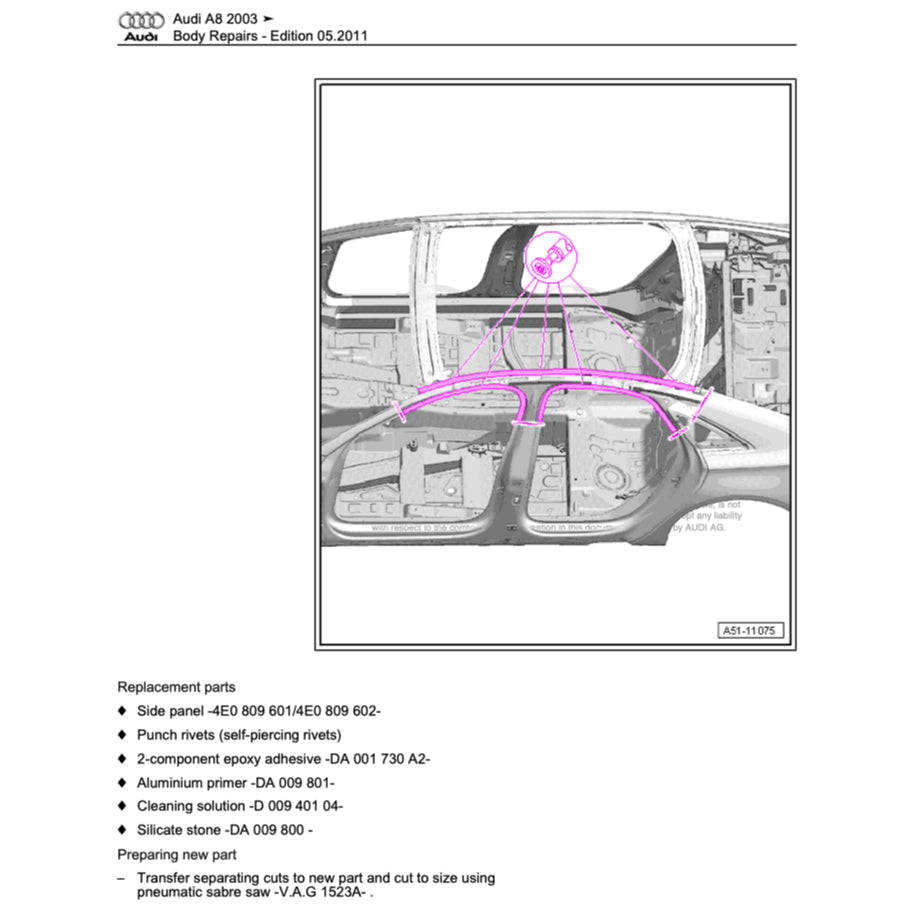 Audi A8 D3/4E 2002-2010 Full Manual Set – Repair & Maintenance Manual
