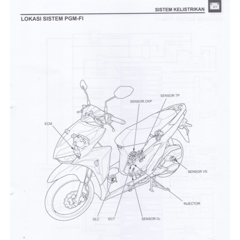 HONDA VARIO 150 VARIO150 CBT 2018+ Full Manual Set – Repair & Maintenance Manual and Spare Parts Catalog and User Handbook - BAHASA INDONESIA