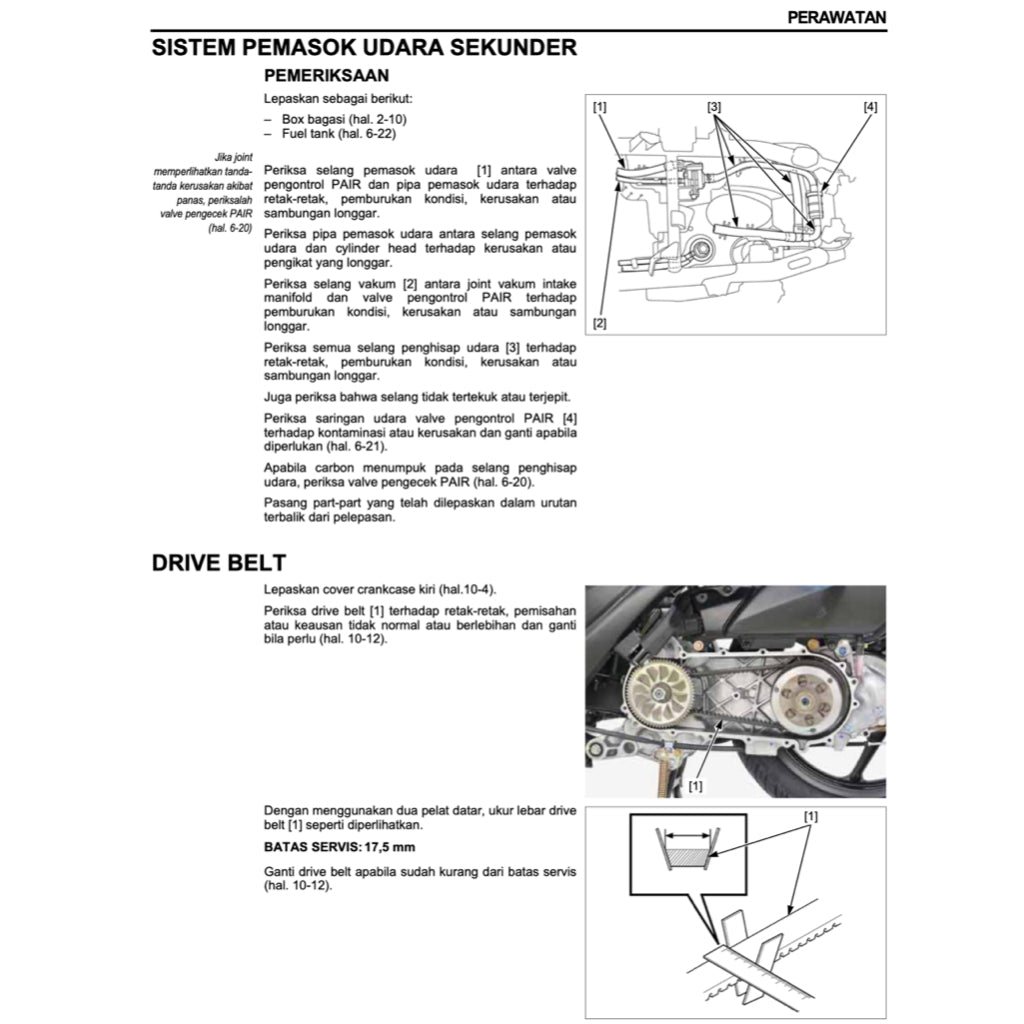 HONDA SPACY 110 NSC110 2011-2018 Full Manual Set – Repair & Maintenance ManualandSpare Parts CatalogandUser Handbook - BAHASA INDONESIA