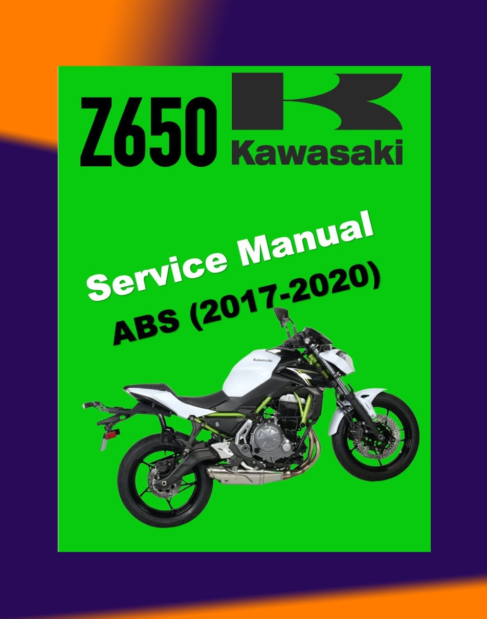 KAWASAKI Z650 2017-2020 Full Manual Set – Repair & Maintenance Manual and Spare Parts Catalog and User Handbook
