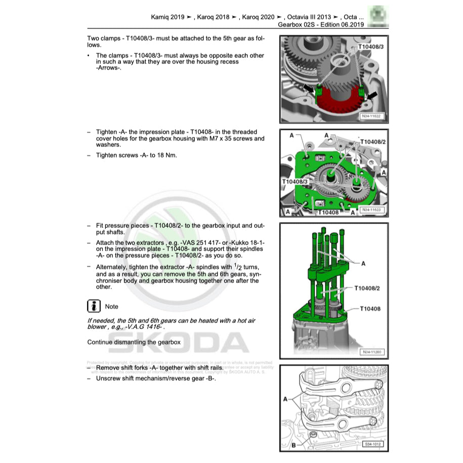 SKODA SCALA 2019+ Full Manual Set – Repair & Maintenance Manual