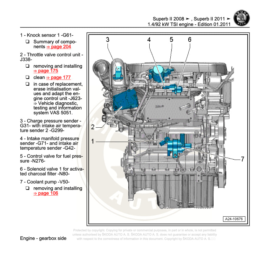SKODA SUPERB B6 2005-2014 Full Manual Set – Repair & Maintenance Manual