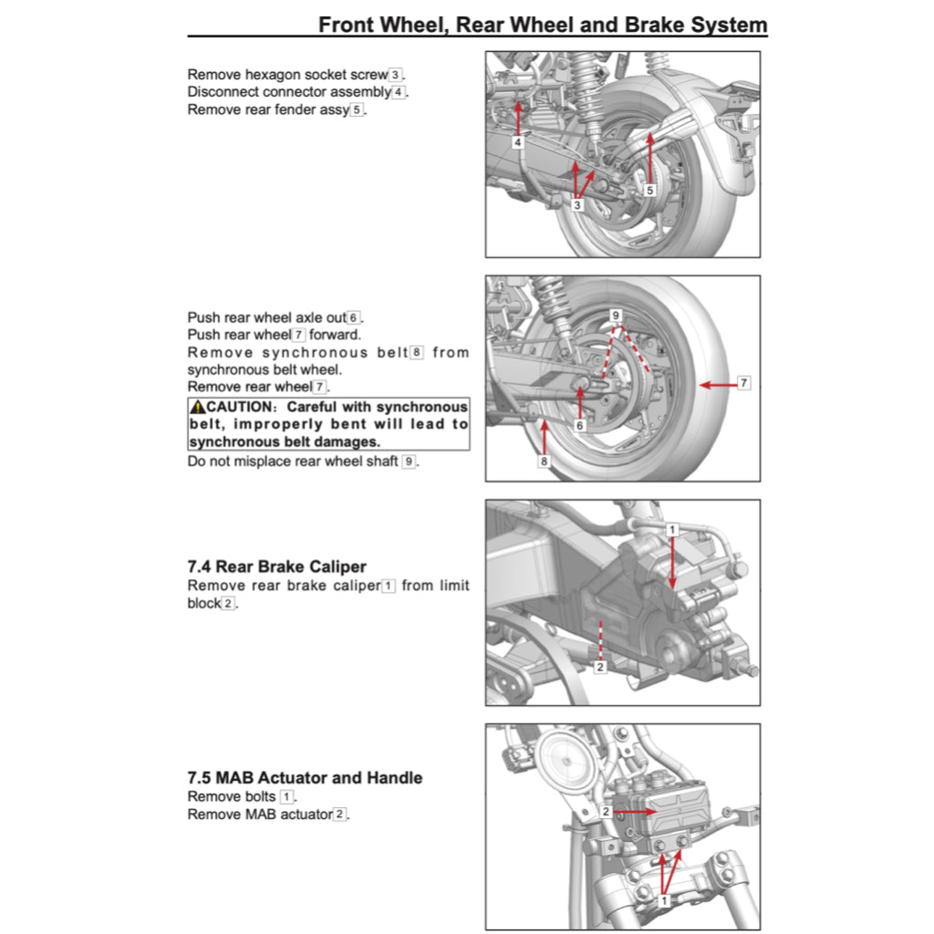ZEEHO AE8 AE8+ AE8S+ 2024+ Full Manual Set – Repair & Maintenance Manual and Spare Parts Catalog and User Handbook