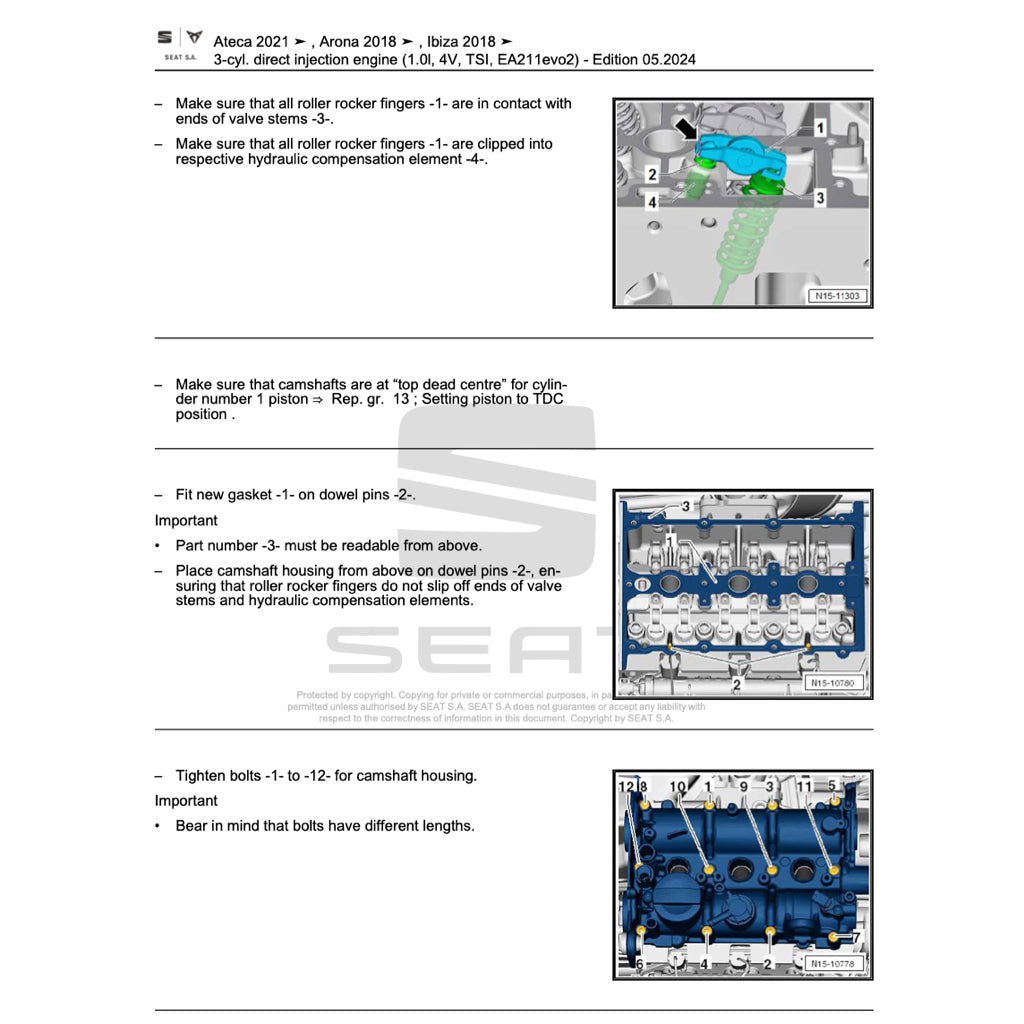 SEAT IBIZA 6F 2017+ Full Manual Set – Repair & Maintenance Manual