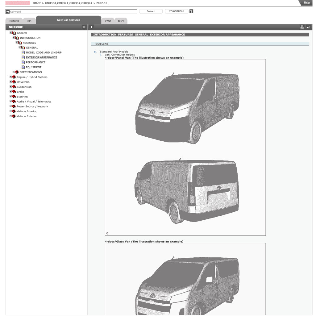 TOYOTA HIACE H300 GDH 300/320 GRH 300/320 2019+ Full Manual Set – ONLINE Repair & Maintenance Manual