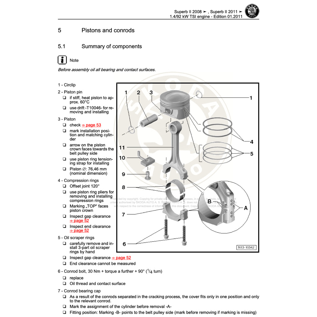 SKODA SUPERB B6 2005-2014 Full Manual Set – Repair & Maintenance Manual