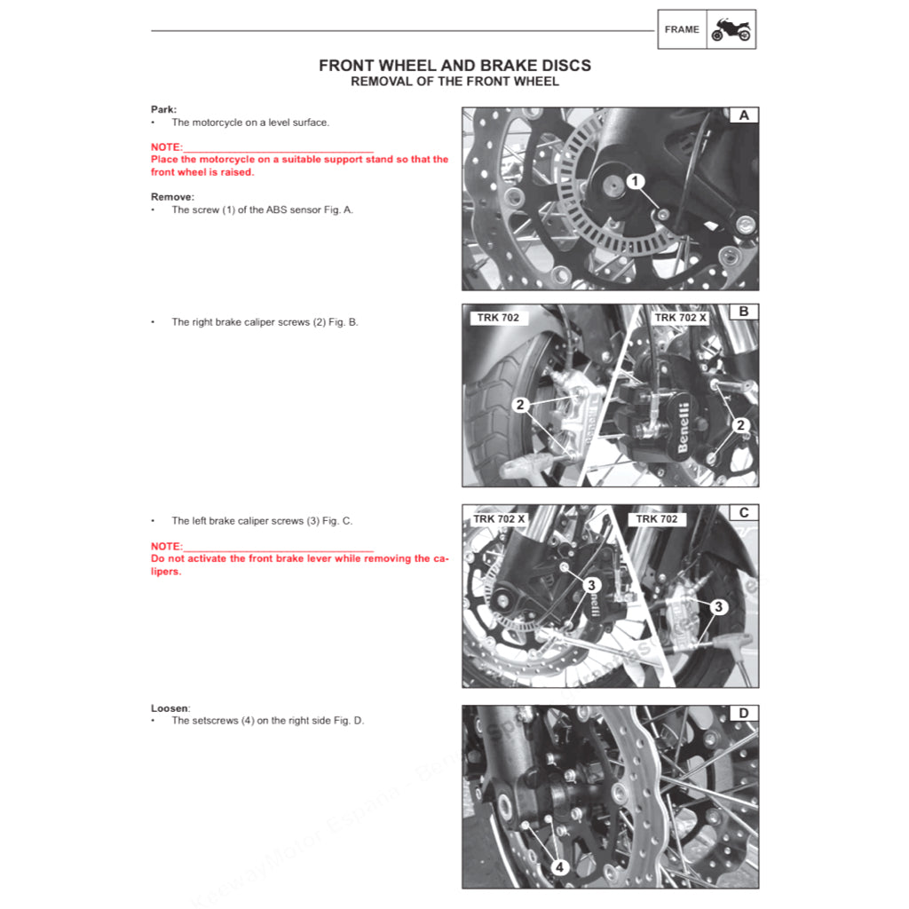 BENELLI TRK702 X BJ700-5F 2022+ Full Manual Set – Repair & Maintenance Manual and Spare Parts Catalog and User Handbook