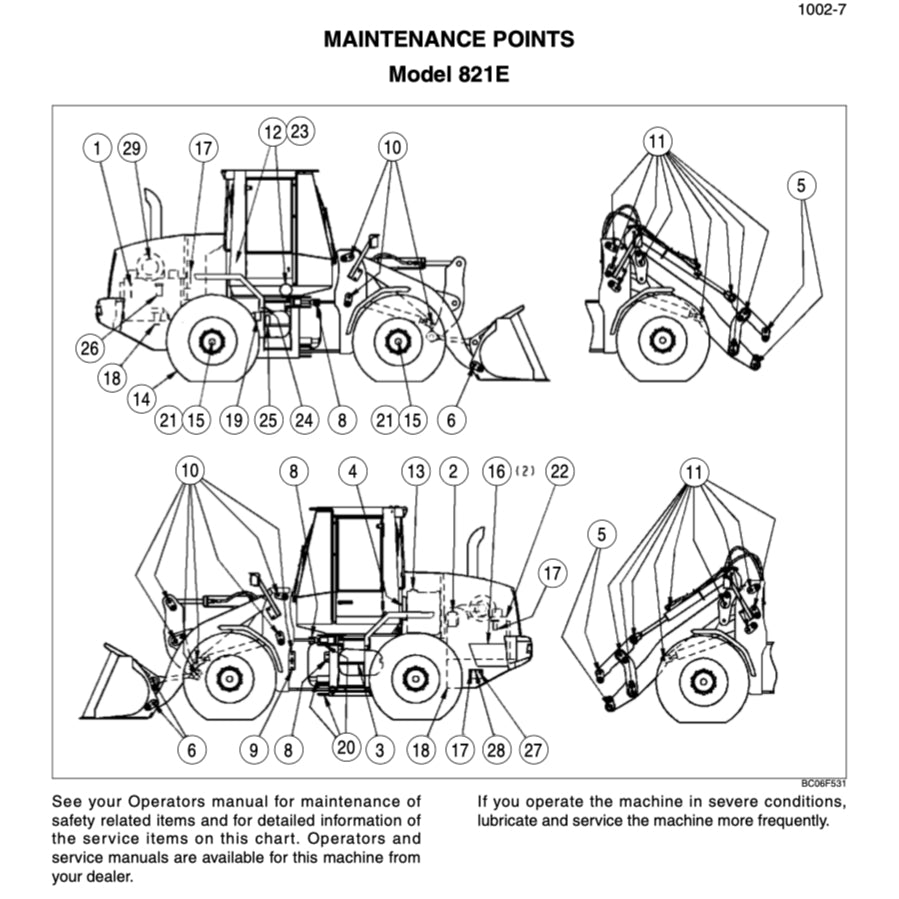 CASE 821E TIER 3 WHEEL LOADER Workshop Repair Manual